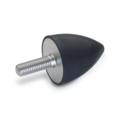 Vibration Isolators; Isolator Type: Plate/Stud; Insert Material: Stainless Steel; Isolator Material: Natural Rubber; Maximum Load Capacity: 649.44 N; Top Diameter: 38.00; Thread Size: 5/16-18; Overall Width: 38 mm