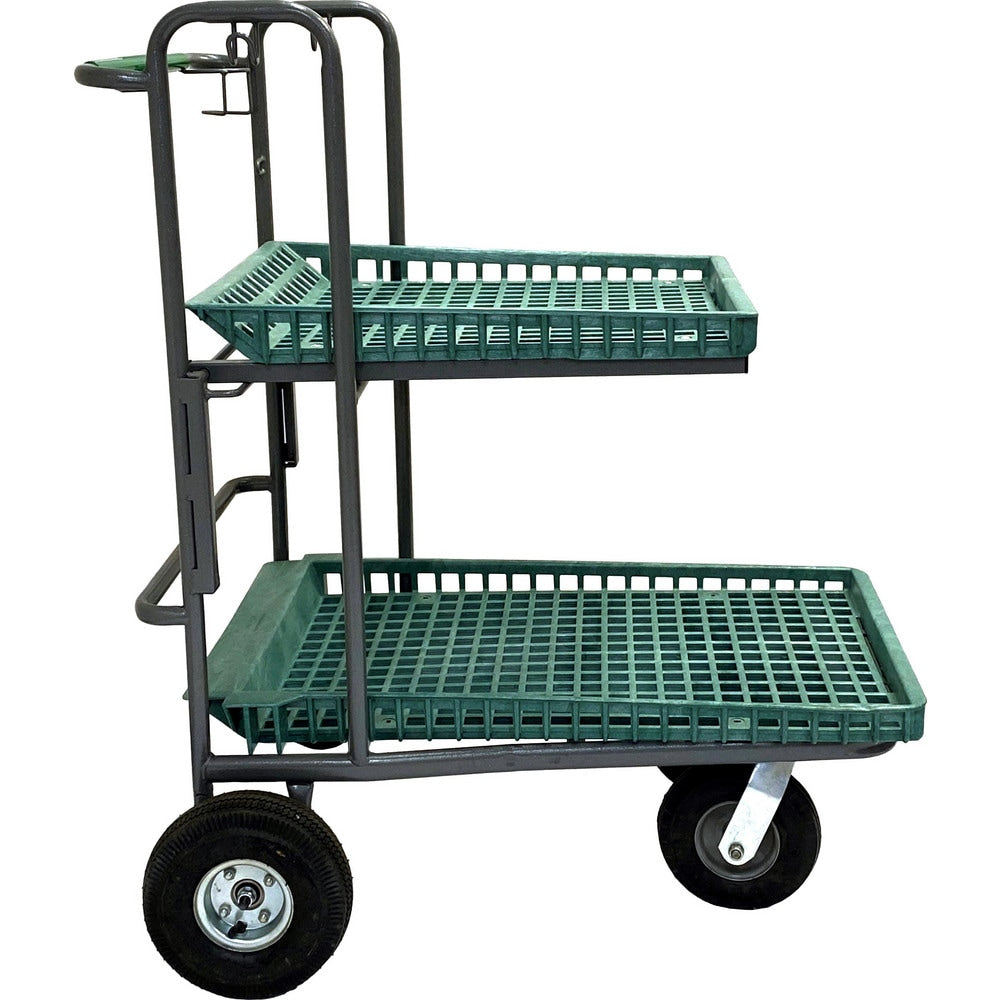 Bar, Panel & Platform Trucks; Truck Type: Garden Cart ; Load Capacity: 500 lb; Platform Profile: Lipped; Platform Style: Perforated