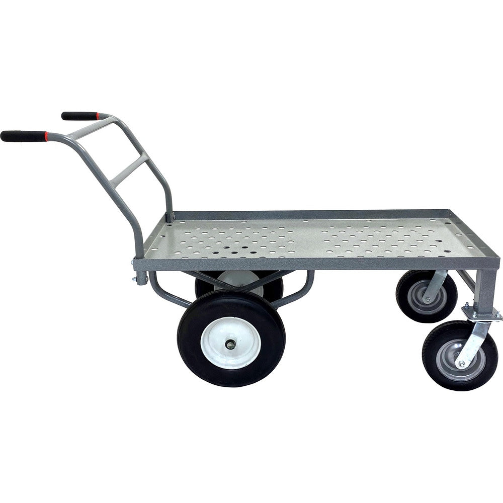 Bar, Panel & Platform Trucks; Truck Type: Garden Cart ; Load Capacity: 250 lb; Platform Profile: Lipped; Platform Style: Perforated