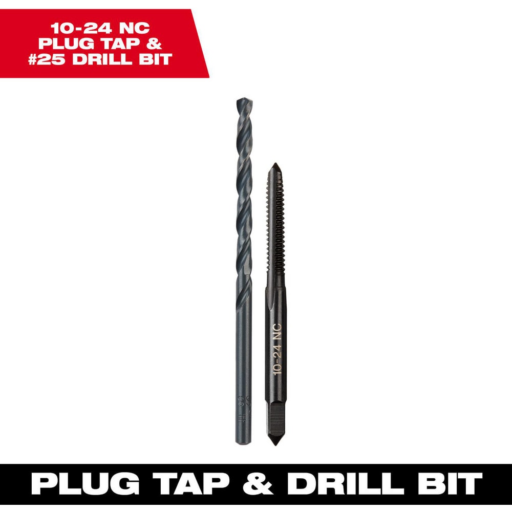 Tap & Drill Sets; Maximum Drill Size (Wire): #25