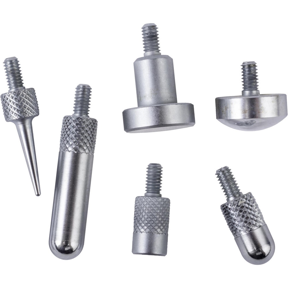 Caliper Accessories; Accessory Type: Contact Point Set; For Use With: Linear Gages, Digimatic/Dial Indicators; Connection Type: Straight; Material: Steel