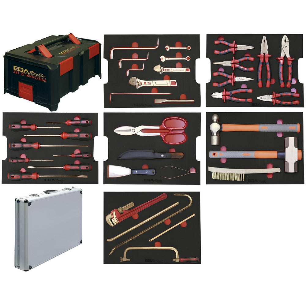 Combination Hand Tool Set: 36 Pc, Mine Removal Safety Set