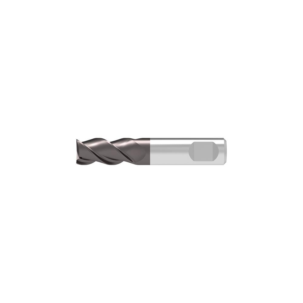 Square End Mill: 3 Flute, Solid Carbide