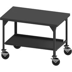 Mobile Work Benches; Type: Heavy-Duty Mobile Workbench; Bench Type: Heavy-Duty Mobile Workbench; Edge Type: Square; Depth (Inch): 36; Leg Style: Fixed; Load Capacity (Lb.