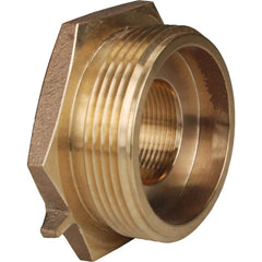 Brass & Chrome Pipe Fittings; Fitting Type: Female x Male Hex Nipple; Fitting Size: 1-1/2 x 1-1/2; End Connections: FNST x MNPT; Material Grade: 360; Connection Type: Threaded; Pressure Rating (psi): 175; Fitting Shape: Straight; Thread Standard: NPT, NST