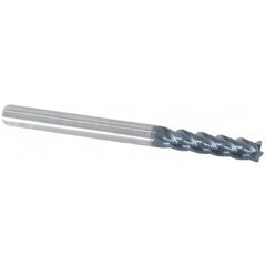 Square End Mill: 5/64" Dia, 1/4" LOC, 4 Flute, Solid Carbide