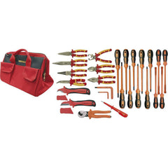 Combination Hand Tool Set: 26 Pc, Electrician's Tool Set