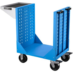 CNC Storage Carts; Style: HSK:Caputo, CAT; Taper Size: CAT30; Tool Type: HSK, CAPTO, CAT; Caster Type: Swivel, Fixed; Color: Bright Blue; Tool Capacity: 3600; Material: Steel; Load Capacity (Lb.