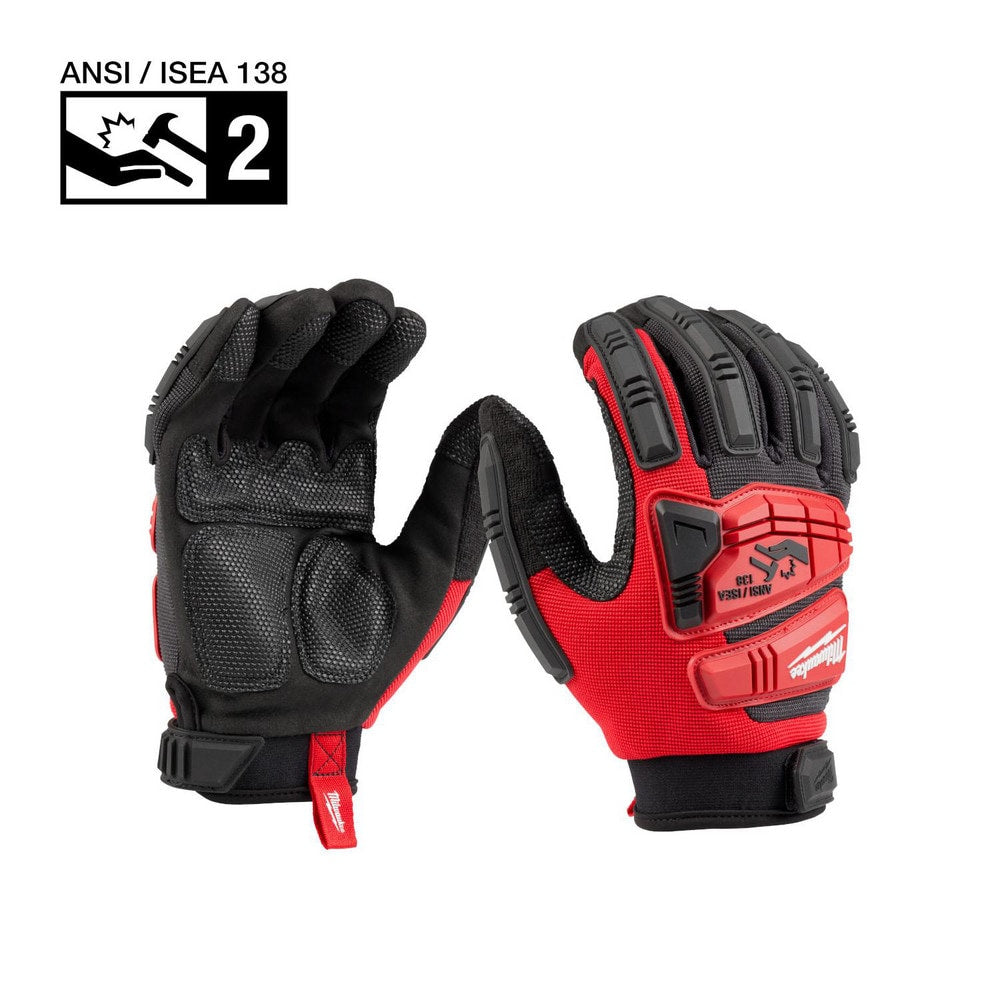 Work Gloves: Milwaukee Size Small, Synthetic Leather Lined, Synthetic Leather, General Purpose & Impact