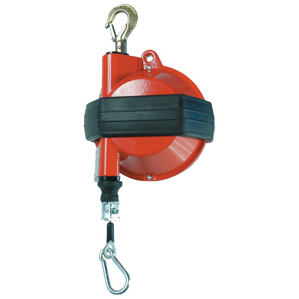 Tool Balancers; Reel Type: Enclosed; Hanger Type: Safety Swivel Hook; Minimum Load Capacity: 22.00; Maximum Load Capacity: 30.80; Cable Length: 6.500; Lockable: Yes; Locking Mechanism: Locking Screw; Tension Adjustment: Yes