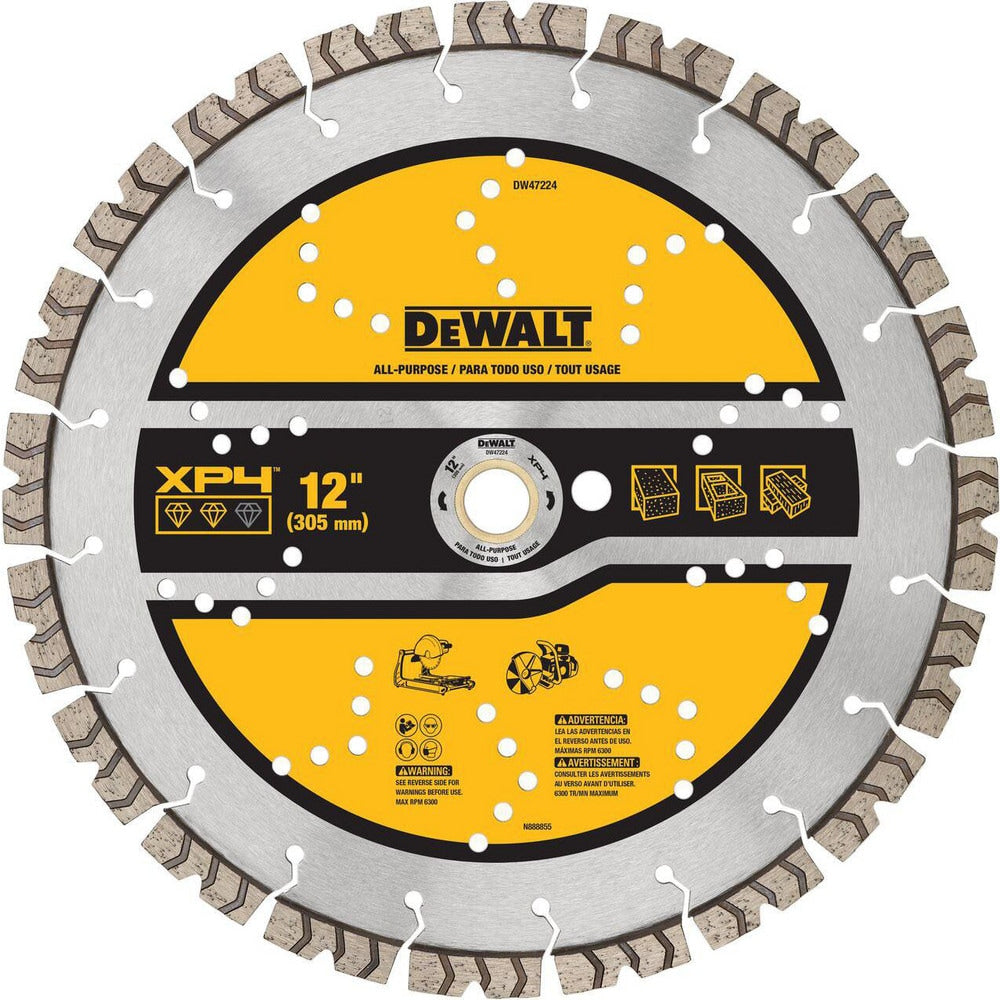 Wet & Dry-Cut Saw Blades; Blade Diameter (Inch): 12; Blade Material: Diamond; Blade Thickness (Decimal Inch): 0.1200; Arbor Hole Diameter (Inch): 1