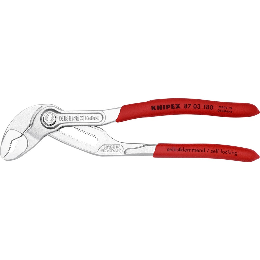 Tongue & Groove Pliers; Maximum Capacity (Inch): 1-1/2; Joint Type: Groove; Type: Pump Pliers; Overall Length Range: 6 to 8.9 in; Side Cutter: No; Overall Length (Inch): 7-1/4; Handle Type: Comfort Grip