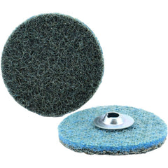 Quick-Change Disc: Type S, 3" Dia, Aluminum Oxide, Non-Woven