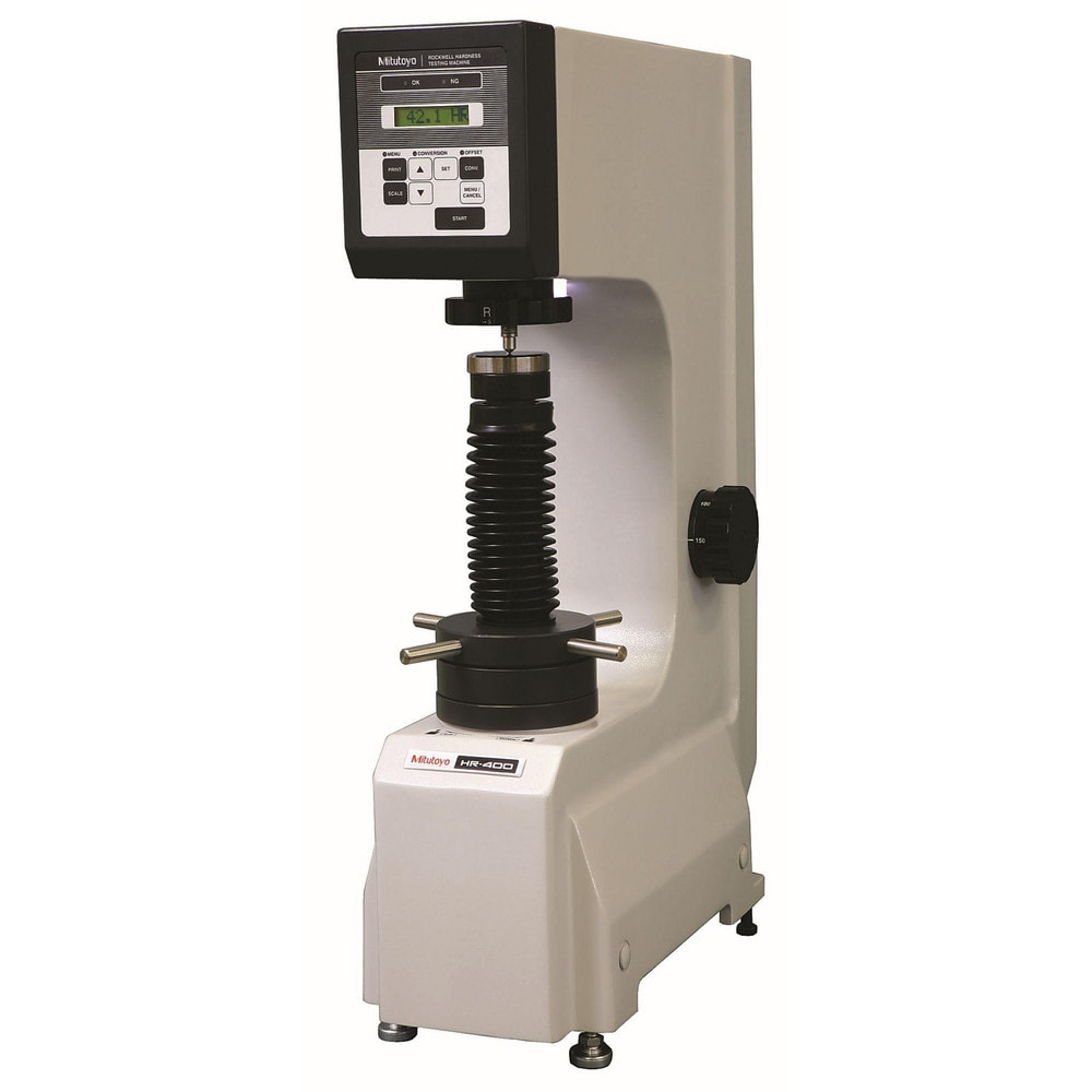 Bench Top Hardness Testers; Tester Type: Benchtop Hardness Tester; Scale Type: Rockwell; Test Force Range (N): 9.807 to 2452; Minimum Hardness: 0.1 HR; Maximum Hardness: 100kgf; Display Type: Digital