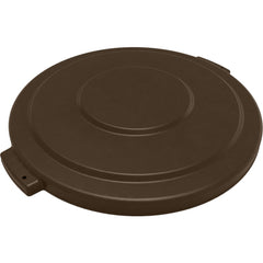 Trash Can & Recycling Container Lids; Lid Type: Flat; Lid Shape: Round; Container Shape: Round; Compatible Container Capacity: 32 Gallon; Color: Brown; Material: HDPE; For Use With: Bronco 32 Gallon Trash Container