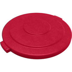 Trash Can & Recycling Container Lids; Lid Type: Flat; Lid Shape: Round; Container Shape: Round; Compatible Container Capacity: 44 Gallon; Color: Red; Material: HDPE; For Use With: Bronco 44 Gallon Trash Container