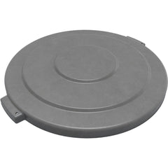 Trash Can & Recycling Container Lids; Lid Type: Flat; Lid Shape: Round; Container Shape: Round; Compatible Container Capacity: 55 Gallon; Color: Gray; Material: HDPE; For Use With: Bronco 55 Gallon Trash Container