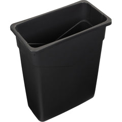 Trash Cans & Recycling Containers; Product Type: Trash Can; Type: Waste Container; Container Capacity: 15.00; Container Shape: Rectangle; Lid Type: No Lid; Container Material: Polyethylene; Color: Gray; Material: Polyethylene