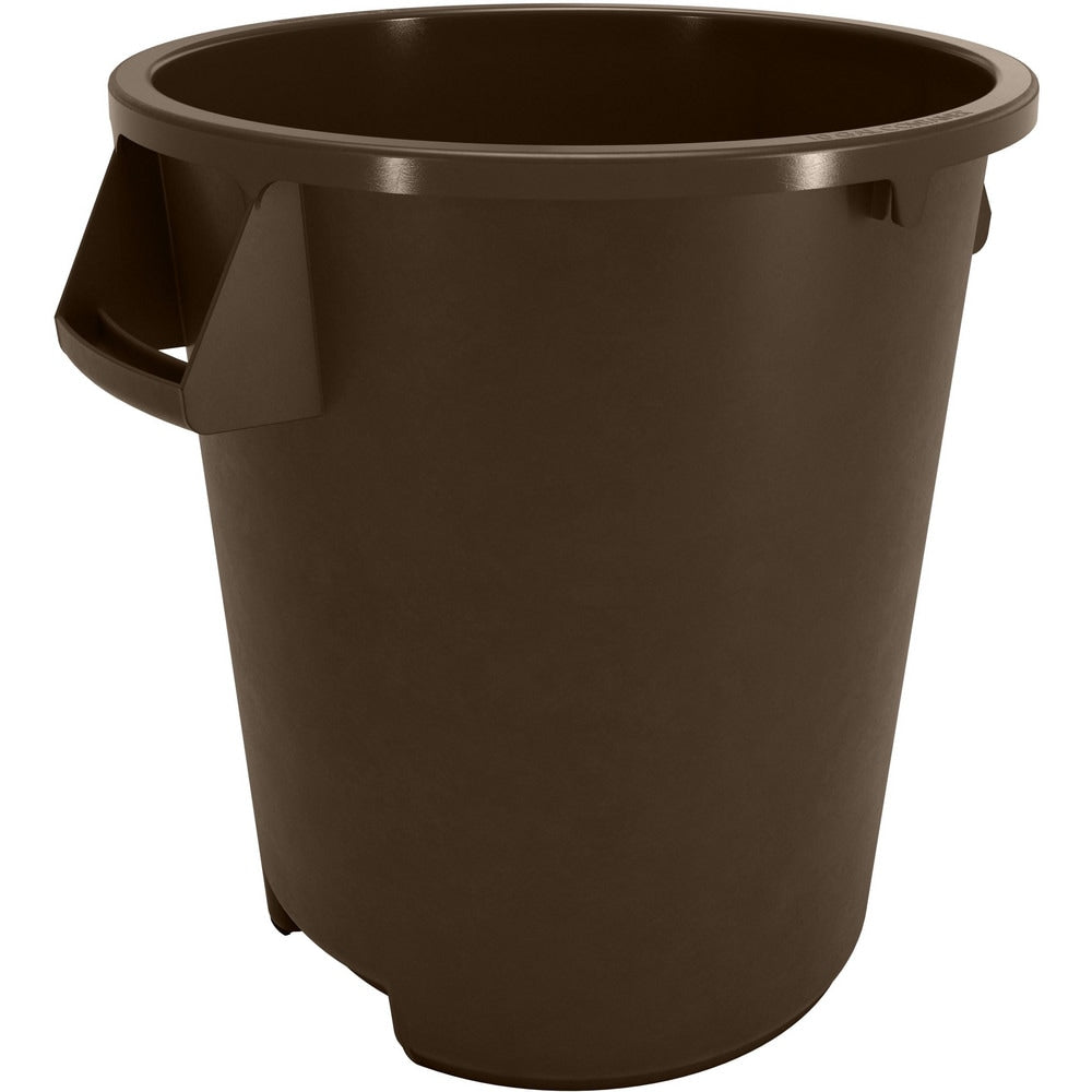 Trash Cans & Recycling Containers; Product Type: Trash Can; Type: Waste Bin Trash Container; Container Capacity: 10.00; Container Shape: Round; Lid Type: No Lid; Container Material: Polyethylene; Color: Brown; Material: Polyethylene