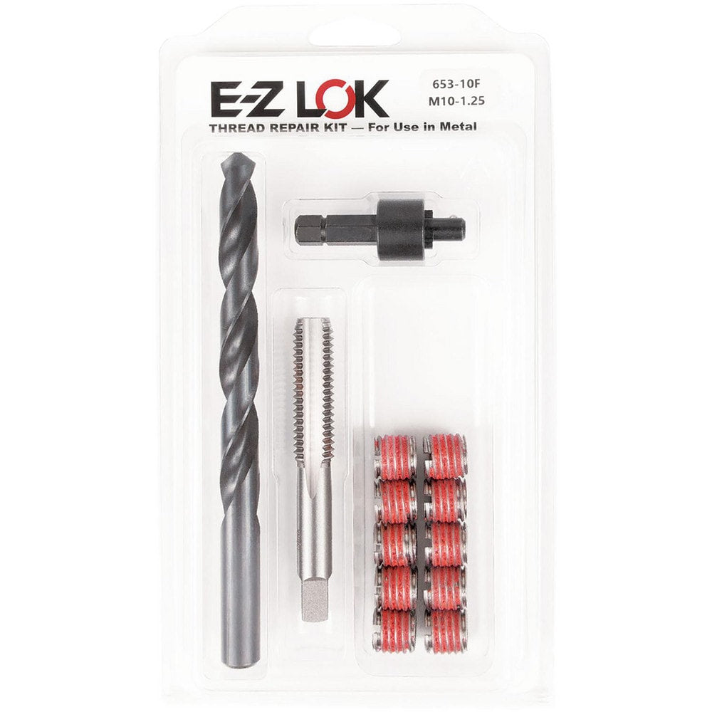 Thread Repair Kits; Kit Type: Thread Repair; Insert Thread Size (mm): M10x1.25; Includes Drill: Yes; Includes Tap: Yes; Includes Installation Tool: Yes; Includes Tang Removal Tool: No