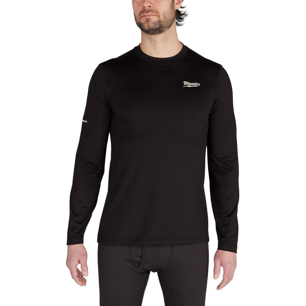 Shirts; Garment Style: Base Layer, General Purpose; Garment Type: Warming, Cold Weather, General Purpose, Shirt, Washable; Size: X-Large; Color: Black; Material: Polyester; Chest Size (Inch): 46 to 48