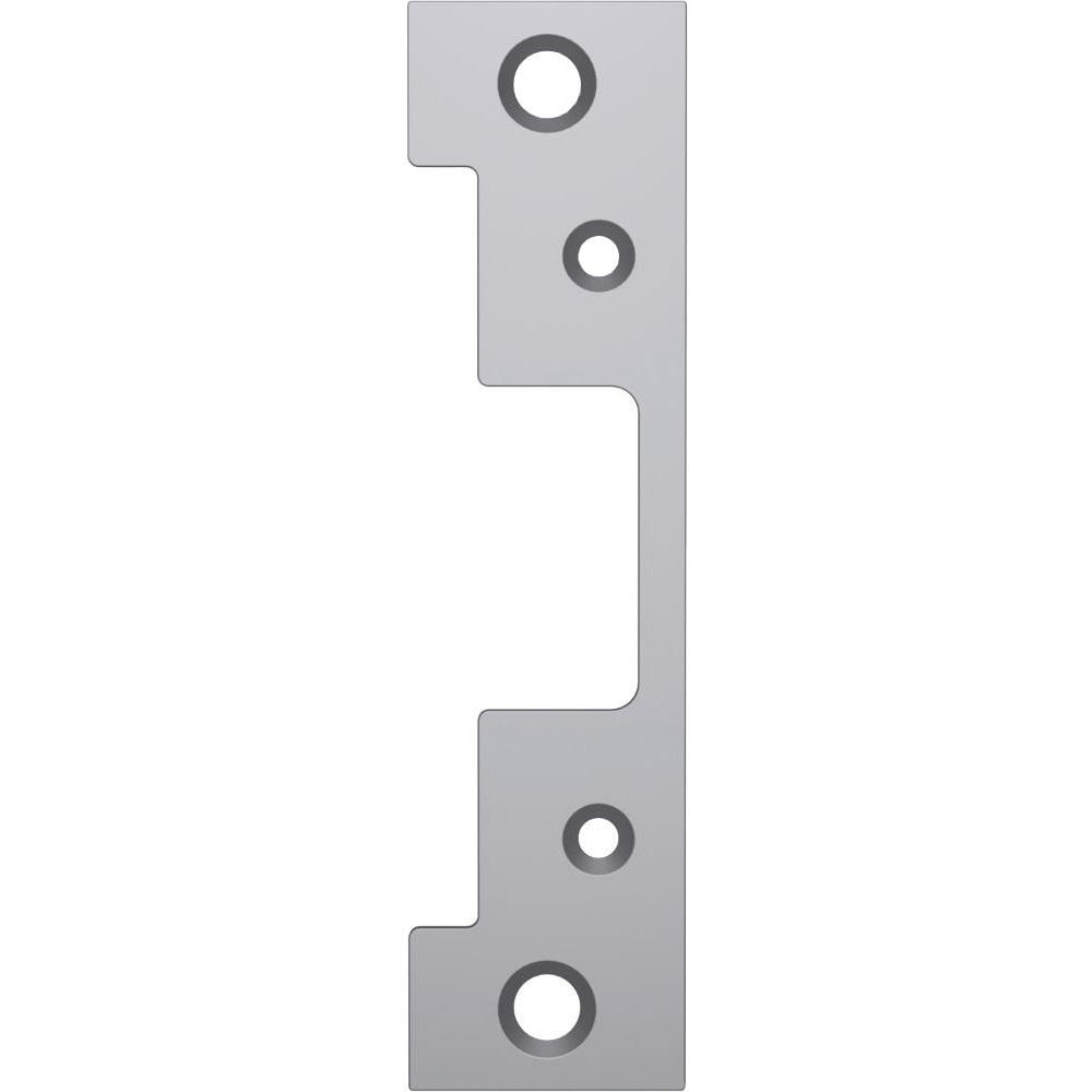 Strikes; Type: Flat with Radius Corners; Length (Inch): 4-7/8; Width (Inch): 1-1/4; Material: Stainless Steel; Description: HES Faceplate, 605 Bright Brass; Finish Coating: Bright Brass