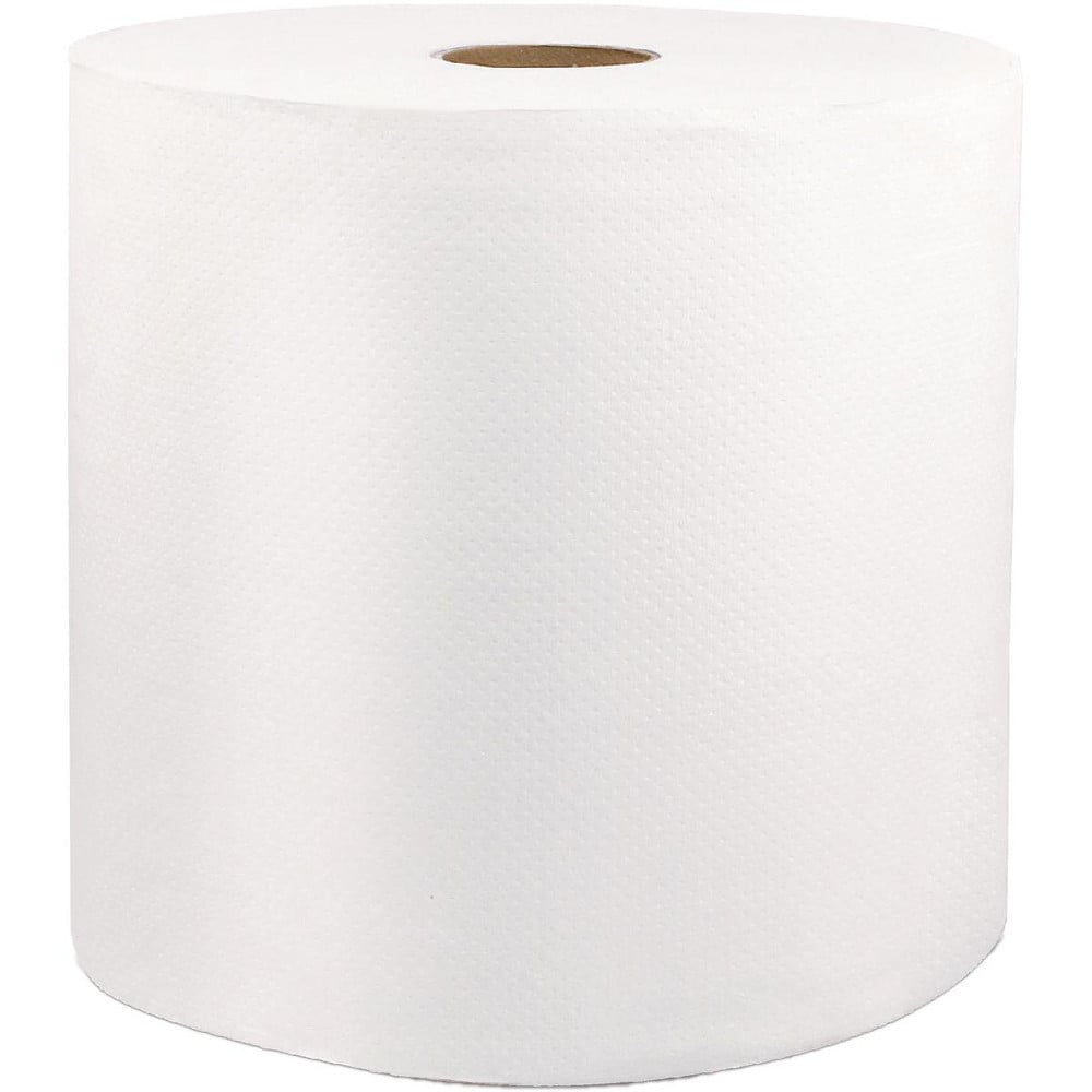 Paper Towels: Hard Roll, 1 Rolls per Case, Roll, 1.000 Ply, White