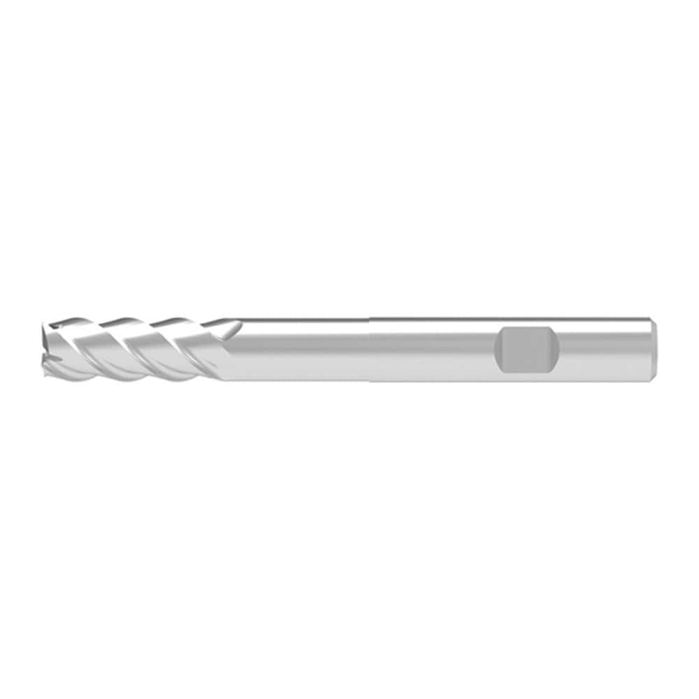 Square End Mill: 16.00 mm Dia, 41.00 mm LOC, 4 Flute, Solid Carbide