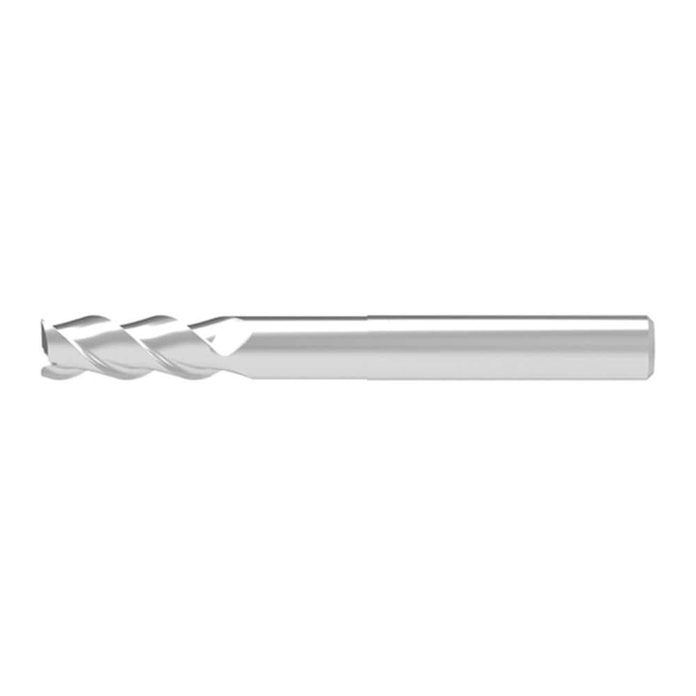 Square End Mill: 13.00 mm Dia, 36.00 mm LOC, 3 Flute, Solid Carbide