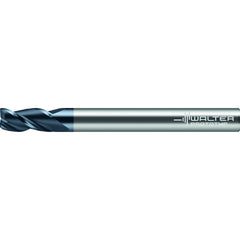 Corner Radius End Mill: 0.0550" Dia, 0.165" LOC, 0.0050" Radius, 3 Flute, Solid Carbide