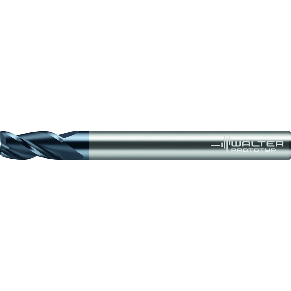 Corner Radius End Mill: 3 mm Dia, 9.00 mm LOC, 0.20 mm Radius, 3 Flute, Solid Carbide