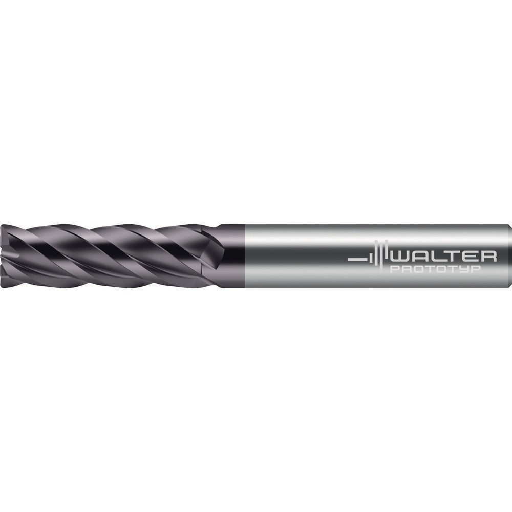 Corner Radius End Mill: 1" Dia, 2-1/4" LOC, 0.0600" Radius, 4 Flute, Solid Carbide