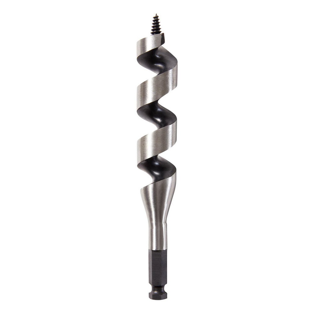 Auger & Utility Drill Bits; Auger Bit Size: 1.125 in; Shank Diameter: 1.1250; Shank Size: 1.1250; Shank Type: Hex; Tool Material: Carbon Steel; Coated: Uncoated; Coating: Bright/Uncoated; Twist Length: 7.5 in