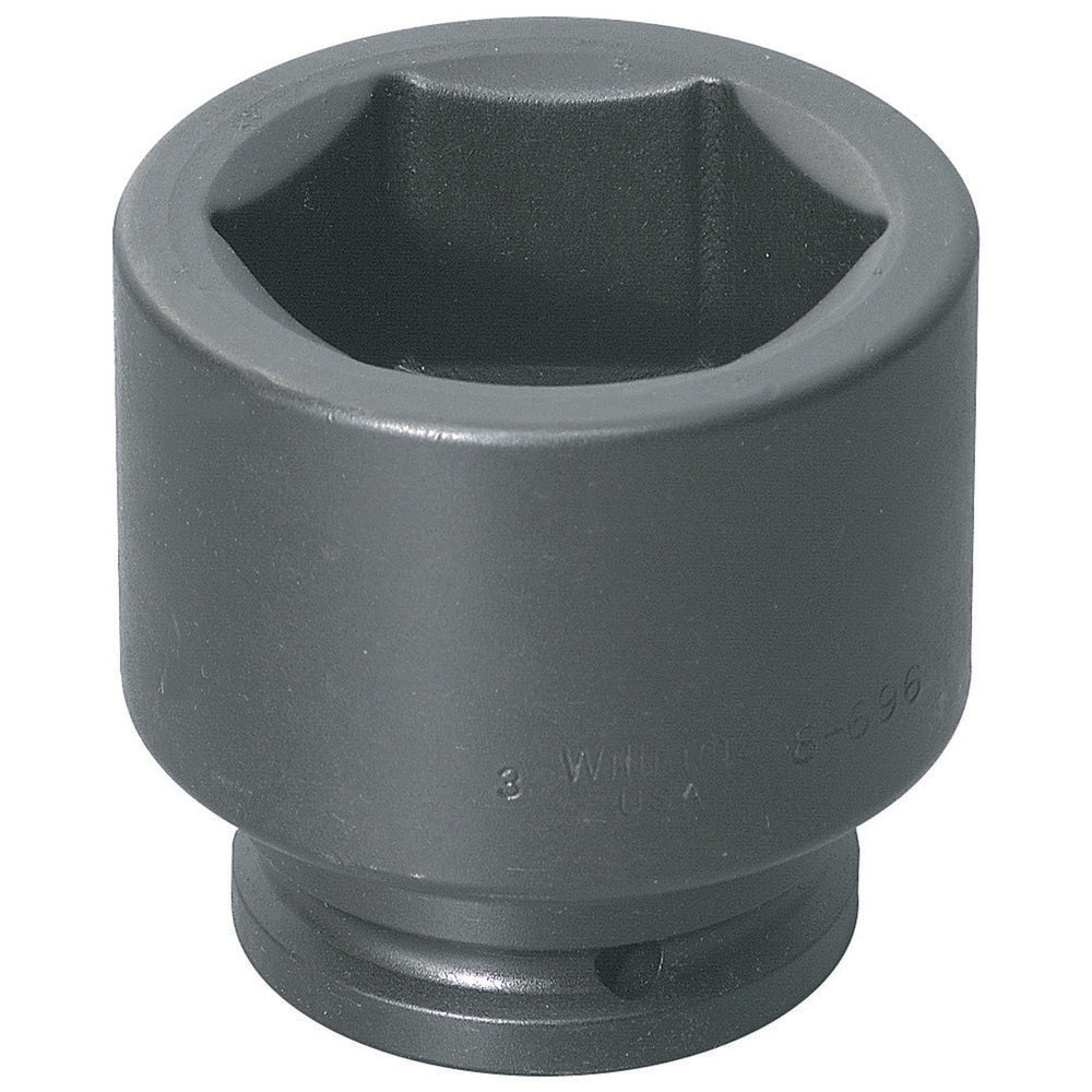 Impact Socket: 1-1/2" Drive, 4-5/8" Socket, Hex Drive