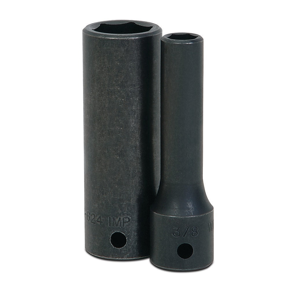 Impact Socket: 1/2" Drive, 1-3/8" Socket, Hex Drive