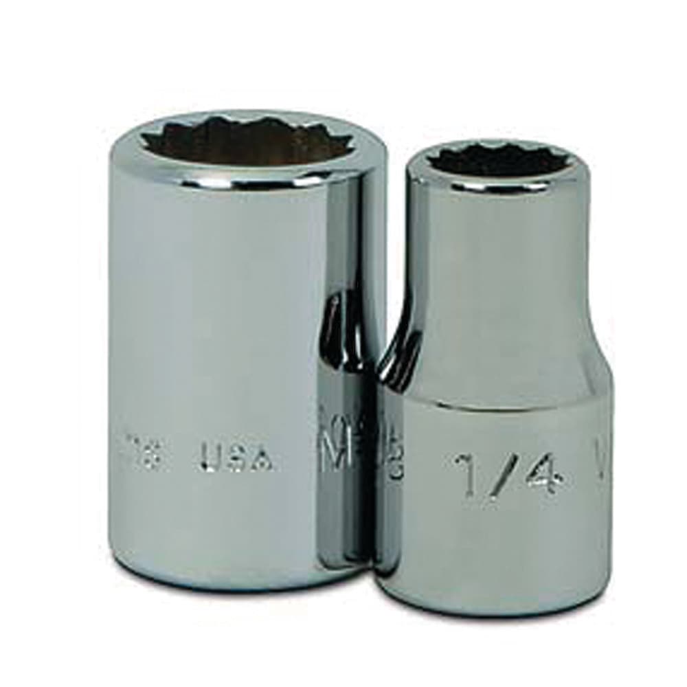 Standard  Hand Socket: 1/4" Drive, 9/16" Socket, 12-Point