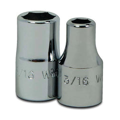 Standard  Hand Socket: 1/4" Drive, 3/8" Socket, 6-Point