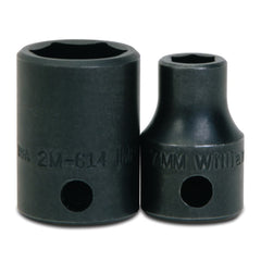 Impact Socket: 3/8" Drive, 17 mm Socket, Hex Drive