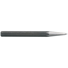 Punches; Punch Type: Prick; Material: Steel; Punch Size (Fractional Inch): 3/8; Punch Size (mm): 9.5; Overall Length (mm): 127; Overall Length (Inch): 5; Overall Length Range: 4 to 6.9; Overall Length (Decimal Inch): 5