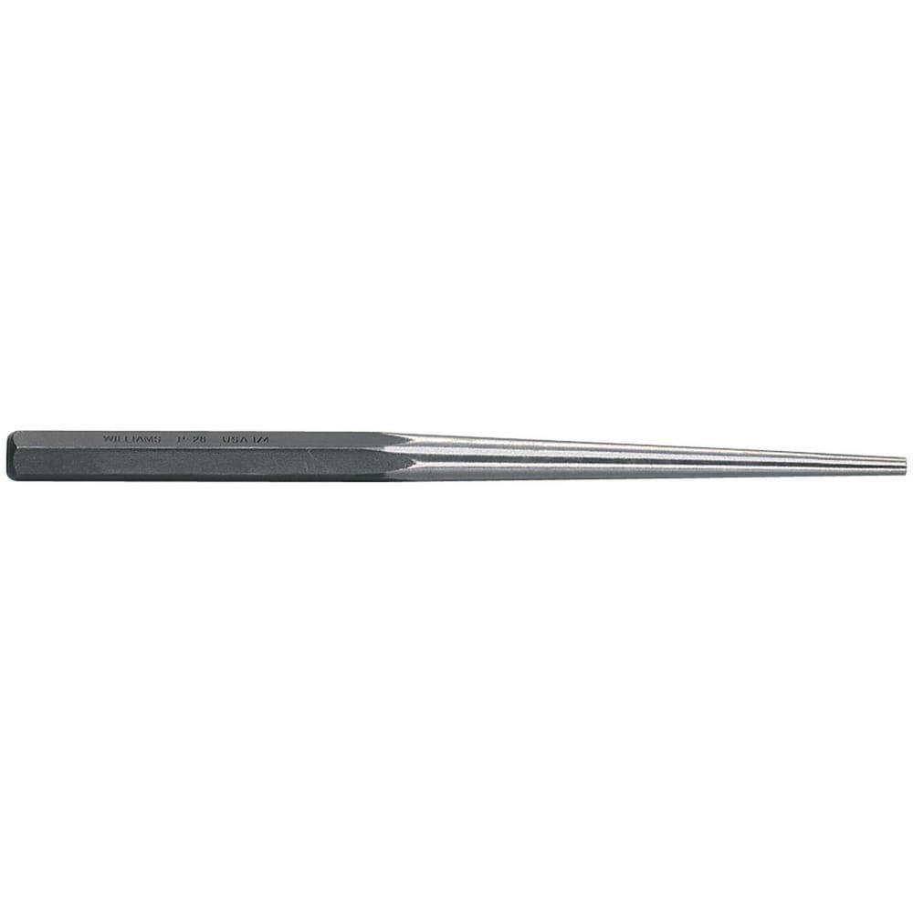 Punches; Punch Type: Long Taper; Material: Steel; Punch Size (Fractional Inch): 3/16; Punch Size (mm): 4.7; Overall Length (mm): 254; Overall Length (Inch): 10; Overall Length Range: 9  & Longer; Overall Length (Decimal Inch): 10