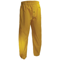 Rain Pants:  Polyester & PVC,  Yellow,  2X-Large