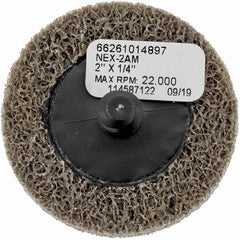 Quick-Change Disc: Type R, 2" Dia, Aluminum Oxide, Non-Woven