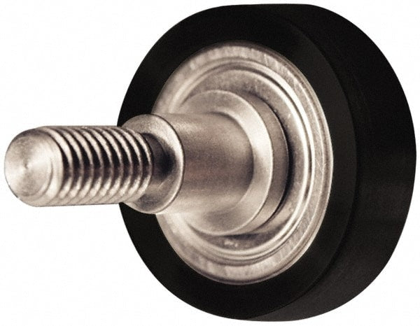 Plain Cam Follower: 0.375" Roller Dia, 0.134" Roller Width, 0.25" Stud Dia