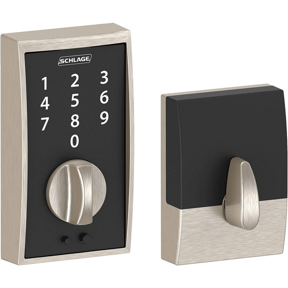 Deadbolts; Deadbolt Type: Deadbolt; Lock Type: Single Cylinder; Key Type: Key Codeable; Mount Type: Surface; Material: Metal; Minimum Door Thickness: 1.375 in; Maximum Door Thickness: 1.75; Finish: Satin Nickel