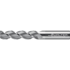 Corner Radius End Mill: 3/4" Dia, 3-1/4" LOC, 0.0150" Radius, 3 Flute, Solid Carbide