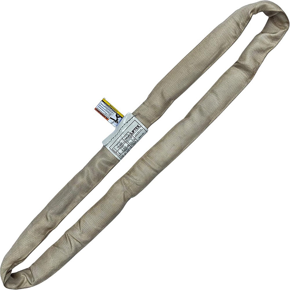 Endless Round Sling: 18' Long, 10600 lb Vertical Capacity, 8500 lb Choker Capacity