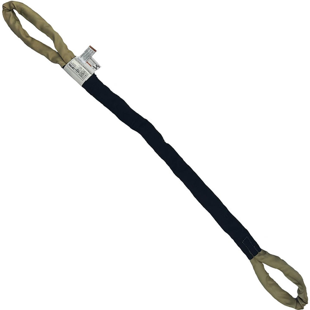 Eye & Eye Round Sling: 20' Long, 10600 lb Vertical Capacity, 8500 lb Choker Capacity