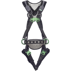 Fall Protection Harnesses:  400.000 Lb,  Construction Style,  Size X-Small & Small,  For Construction,  Polyester, Back & Hips D-Ring