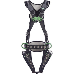 Fall Protection Harnesses:  400.000 Lb,  Construction Style,  Size X-Small & Small,  For Construction,  Polyester, Back & Hips D-Ring