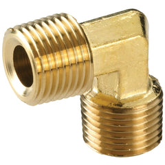 Brass & Chrome Pipe Fittings; Fitting Type: Pipe Nipple; Fitting Size: 1/8; End Connections: MNPT; Material Grade: 360; Connection Type: Threaded; Pressure Rating (psi): 1000; Fitting Shape: 90¬∞ Elbow; Thread Standard: NPTF